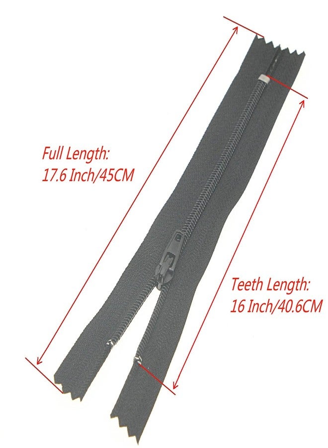 SHUNLI #3 Nylon Coil Zipper,Black Closed End Zippers Bulk for DIY Tailor Sewing Crafts,Bags,Purses(20 PCS/Pack,16 Inch) SHUNLI - Image 2