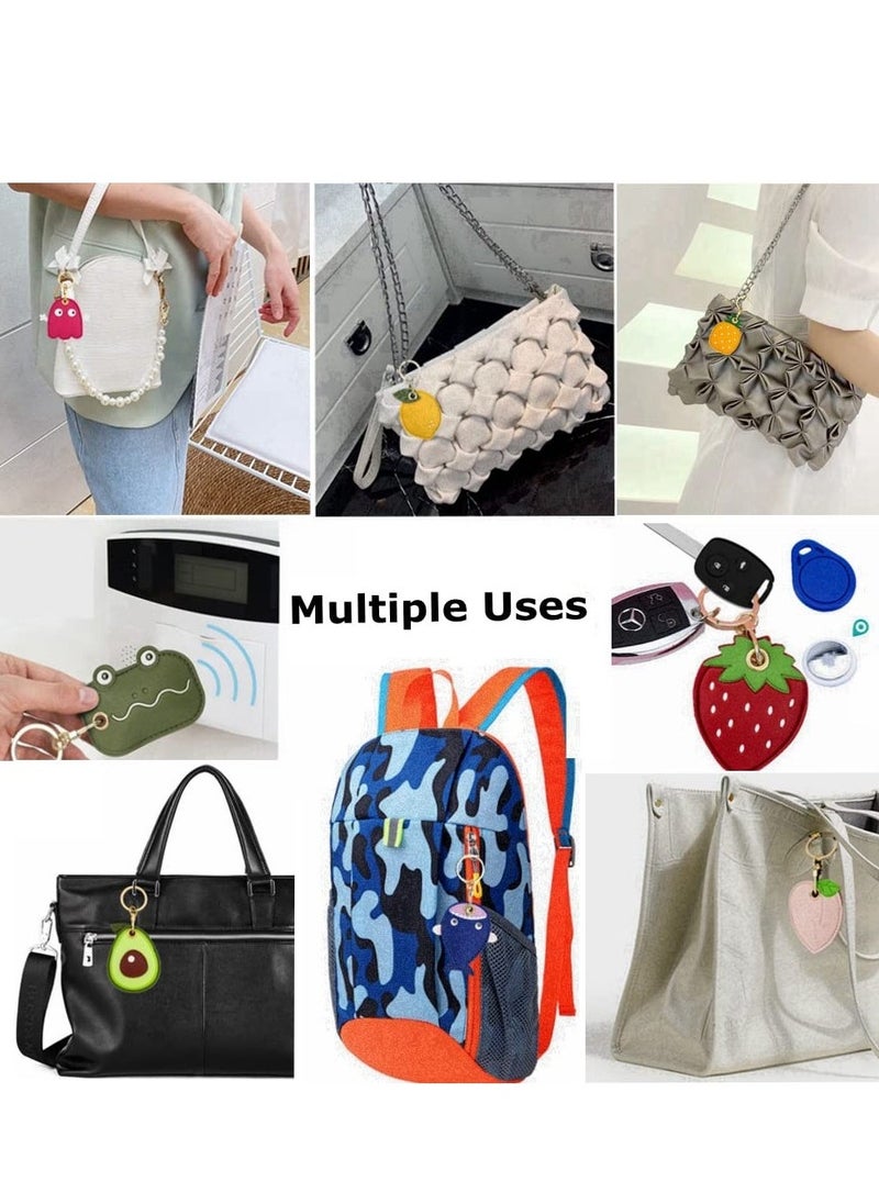Generic 2 Pack 3 in 1 Protective Case Compatible with Huawei Tag / Tile Pro 2022 Mate Apple AirTag / Access Card Keychain Tracker Cover Key Ring for Bag / Suitcase, for Airtags Accessories  - Image 3