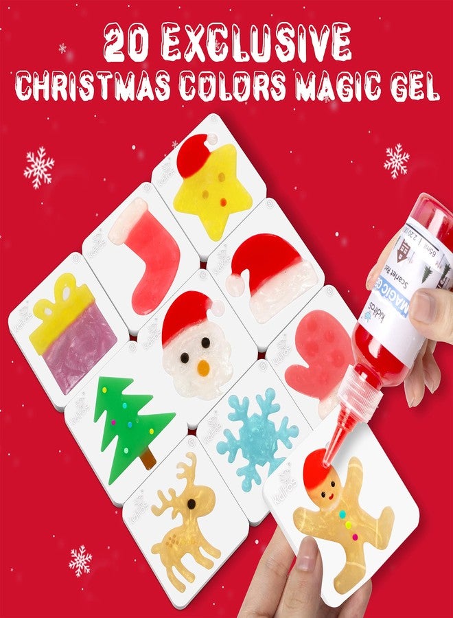 Kiditos Christmas Magic Water Elf Toy Kit, Magic Gel Water Pets with 20 Gels &10 Molds, DIY Squishy Maker Set, Christmas Gifts, Birthday Gifts, Party Favors, Craft Kits for Kids Ages 3+ - Image 4