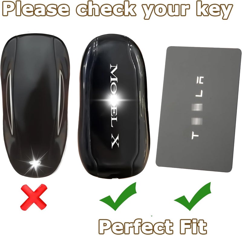 WNILIAN TPU Key Fob Cover for Tesla Model X with Keychain Protection - Image 2