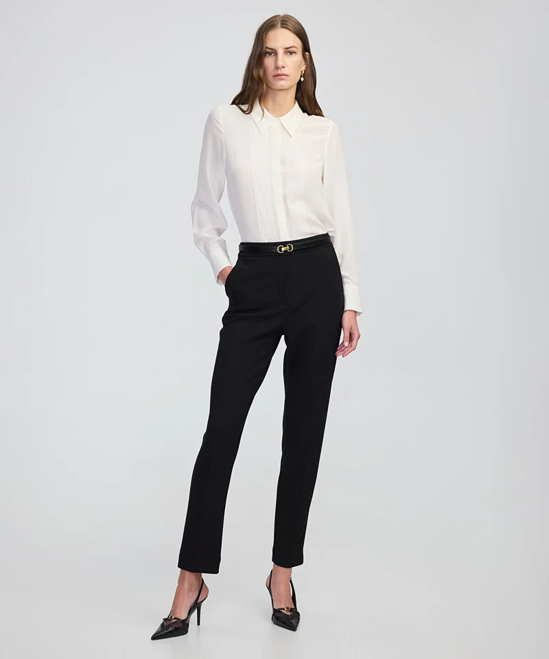 ابيكول Elastic-Back Cigarette Trousers