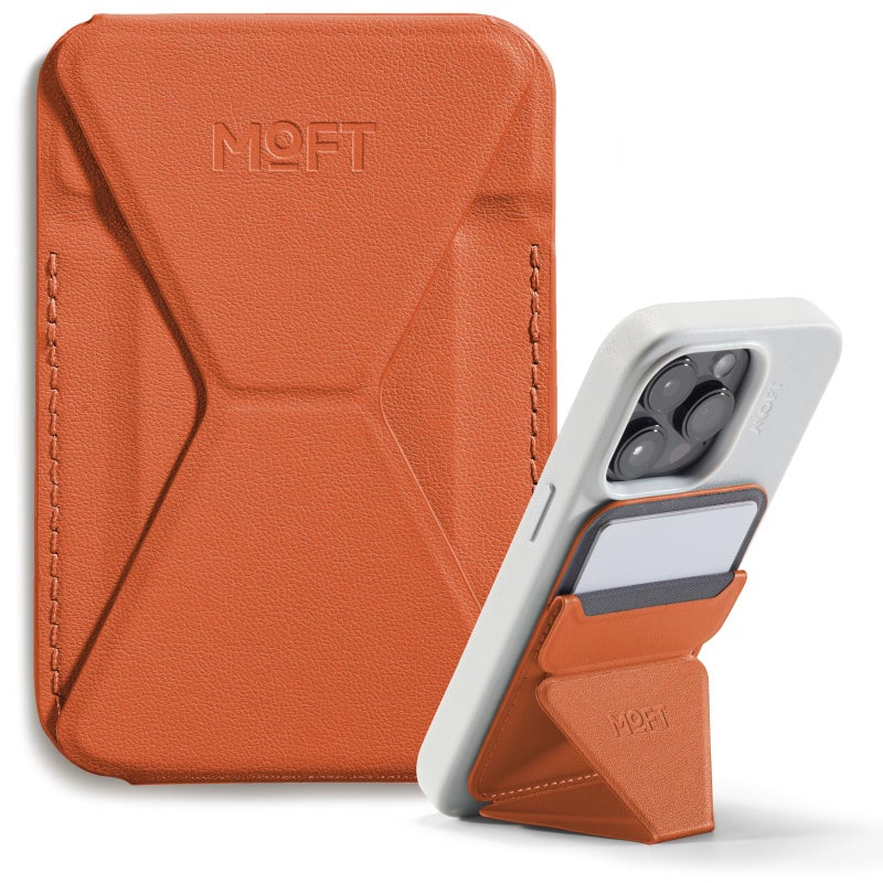 MOFT Magnetic Wallet Stand Compatible with iPhone 17/16/15/14/13/12 Series, Angle Adjustment & Magsafe Compatible MOVAS Phone Stand,Sunrise - Image 1