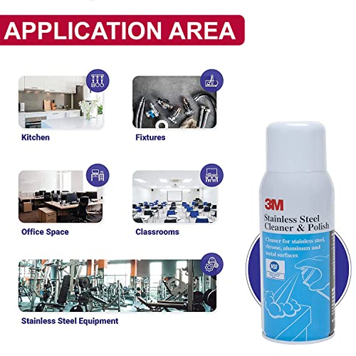 3M Stainless Steel Cleaner and Polish, 21 oz Aerosol - Image 4