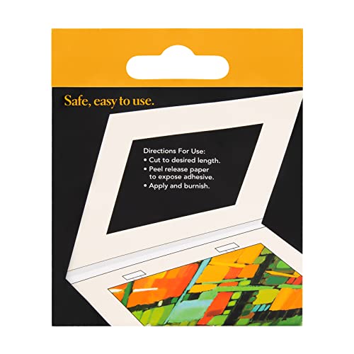 Lineco Self-Adhesive Linen Hinging Tape, 1.25 Inch x 35 Feet, Neutral pH Acrylic Adhesive, Acid-Free, Hinging Artwork, White - Image 2