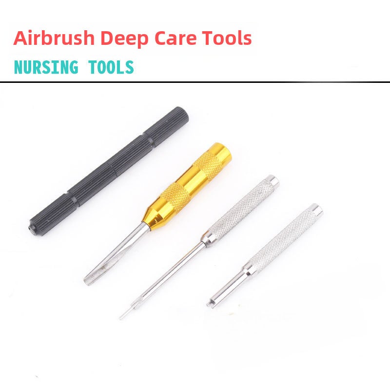 Spray Gun Disassembly Kit: UA-90094 High-Quality Durable Tool Set - Efficient Easy-To-Use Compact Cleaning Kit for Professional Spray Gun Maintenance & Storage - Image 2