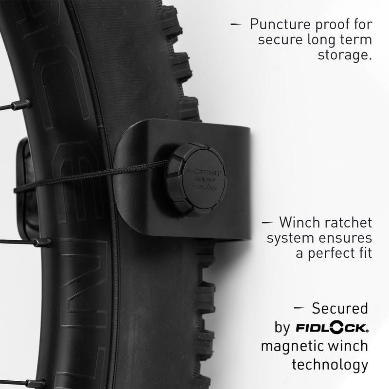 Hornit CLUG PRO | Wall Mounted Bike Rack | Plus | Secured by FIDLOCK | Easy to Install - Image 3