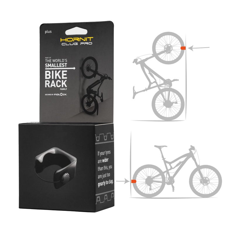 Hornit CLUG PRO | Wall Mounted Bike Rack | Plus | Secured by FIDLOCK | Easy to Install - Image 1