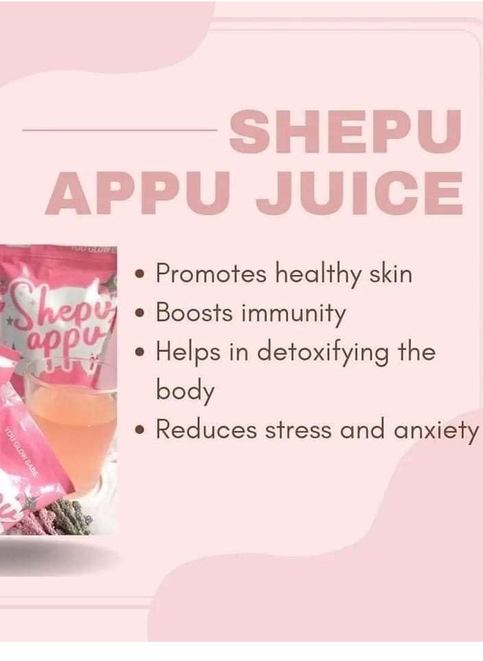 You Glow Babe Shepu Appu Beauty Drink Mix - 10 Sachets | Skin Hydration Support with Hyaluronic Acid & Vitamin C | Pink Powder Supplement  - Image 5