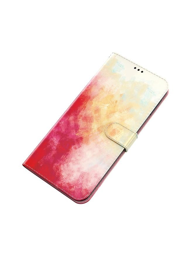 S-TOP Case For Infinix Smart 6 Plus Watercolor Pattern Flip Leather Phone Case - Image 5