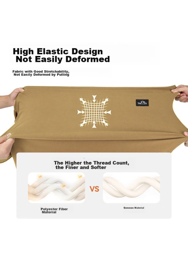 PELLIOT Pelliot Outdoor Sleeping Bag, Autumn And Winter Adult Camping, Dirt-proof Fleece Inner Liner, Thickened Warm Blanket, 16003003, Caramel Color - Image 4