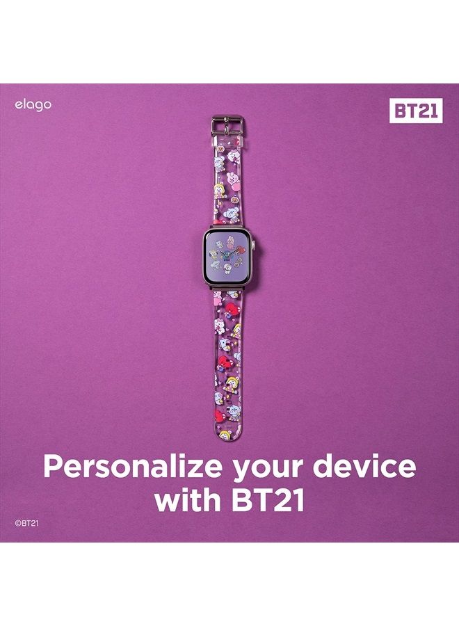 Elago BT21 Band Compatible with Apple Watch Band 38mm 40mm 41mm compatible with iWatch Series 8/SE2/7/6/SE/5/4/3/2/1, Soft Protective Strap [Official Merchandise](7 FLAVORS) - Image 2