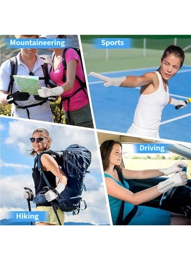 Joudi UPF 50+ Sun Protection Gloves for Women, Touchscreen Anti-Slip UV Driving & Cycling Gloves, Cool Feel Summer Outdoor Glove with Silicone Grip, Extended Wrist Cover - Image 5