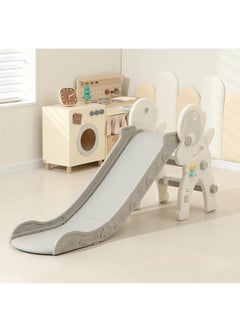 Beauenty Indoor Home Toddler Plastic Baby Slide and Basketball Hoop  - Image 1