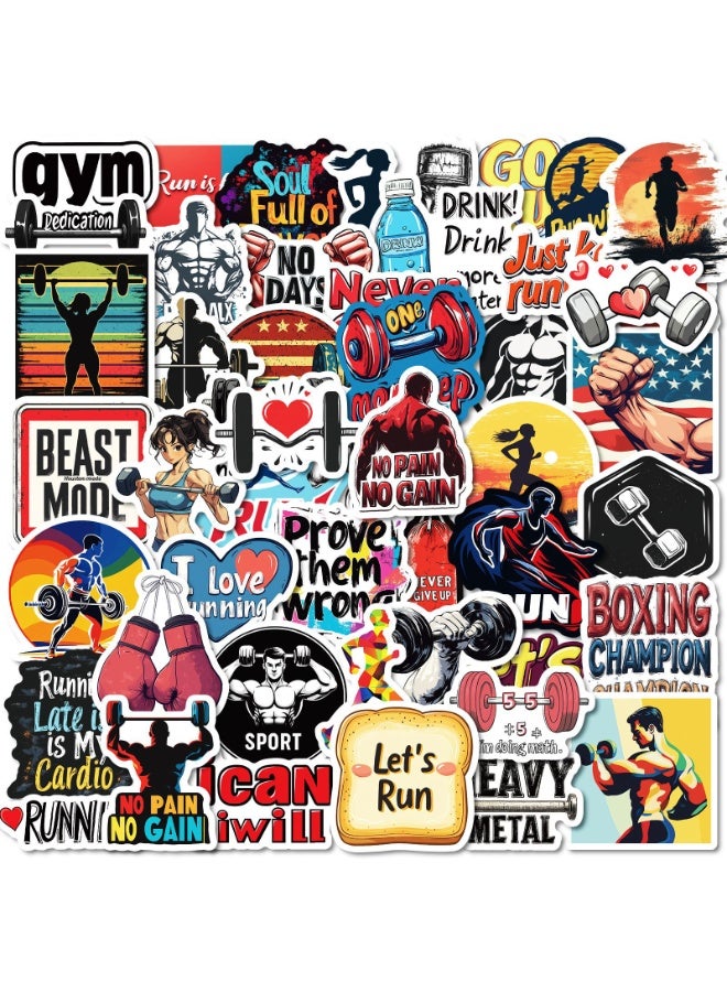 NIBEMINENT 50 Pcs Cool Fitness Boxing Sports Kpop Stray Kids Deco Kit Waterproof Stickers, High Definition Printing Bright Colors, Suitable for Laptop Skateboard Luggage Water Bottle Guitar DIY  - Image 2