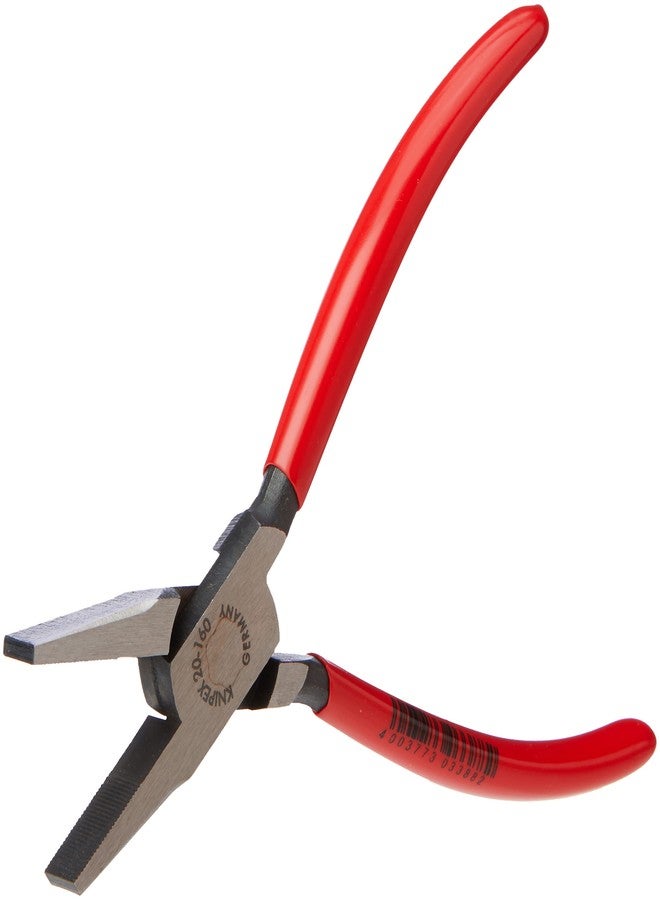 Knipex Flat Nose Pliers black atramentized, plastic coated 160 mm 20 01 160 - Image 2
