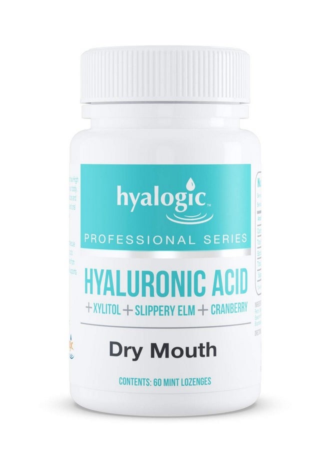 Hyalogic Oral Care Dry Mouth Mints - Hyaluronic Acid Ha & Xylitol Lozenges For Hydration - Natural Mint Breath Freshener, Sugar-Free & Vegan Friendly (60 Ct)  - Image 1