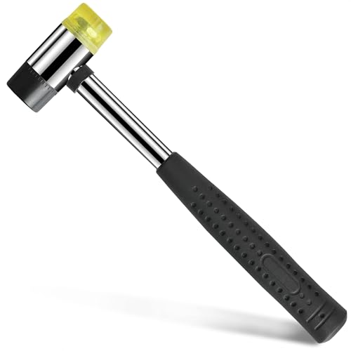 LEGLO Small Rubber Mallet Hammer – 25 mm Lightweight Double-Sided Rubber and Plastic Head | Non-Slip Ergonomic Grip | Durable, Scratch-Free Tool for Jewelry Making, Crafting, Furniture Assembly, and Repairs - Image 1