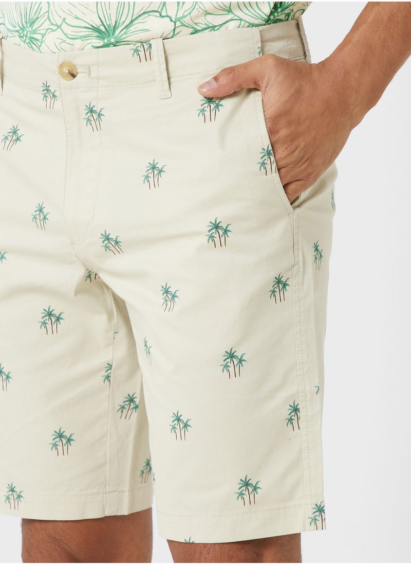 Mango Man Palm Tree Printed Shorts  - Image 4