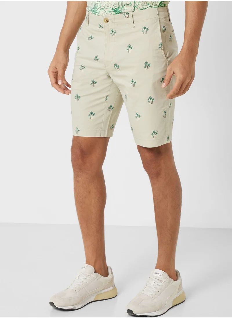 مانجو مان Palm Tree Printed Shorts