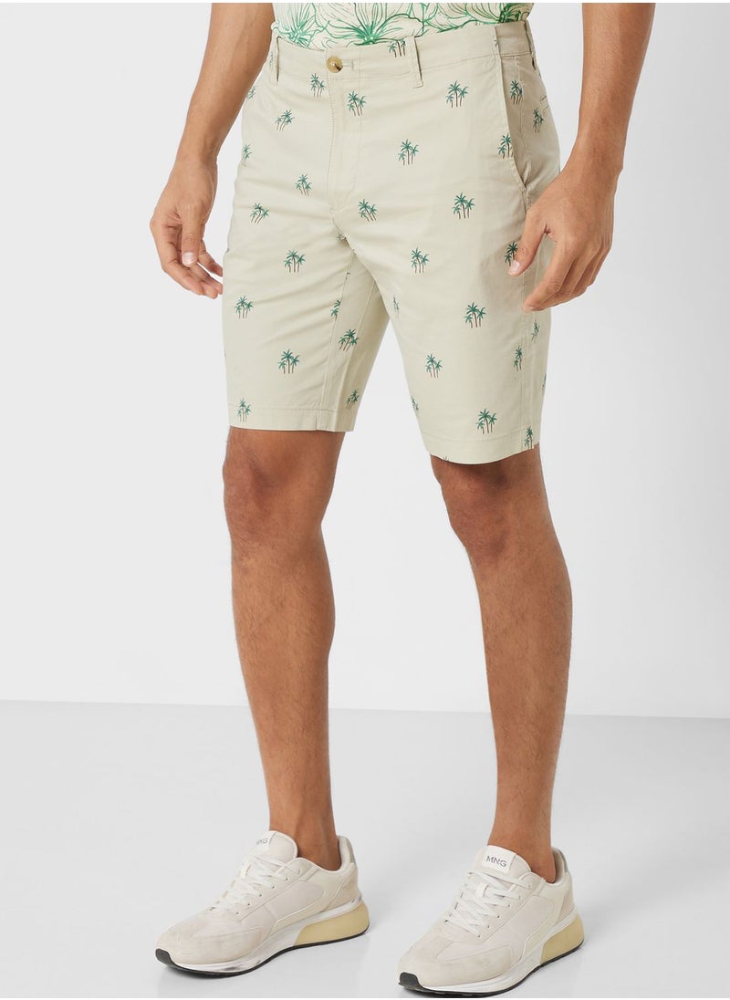 Mango Man Palm Tree Printed Shorts  - Image 1