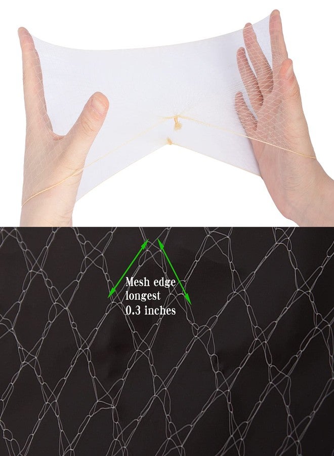 Askuang 20PCS of Blonde Hair Net Invisible Elastic Edge Mesh Stretchable Hair Nets for Women Girls Ballet Bun Food Service Sleeping Individual Package Hairnet 20" (50 cm) Blonde - Image 5