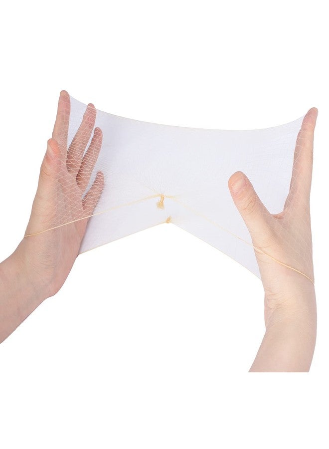 Askuang 20PCS of Blonde Hair Net Invisible Elastic Edge Mesh Stretchable Hair Nets for Women Girls Ballet Bun Food Service Sleeping Individual Package Hairnet 20" (50 cm) Blonde - Image 1