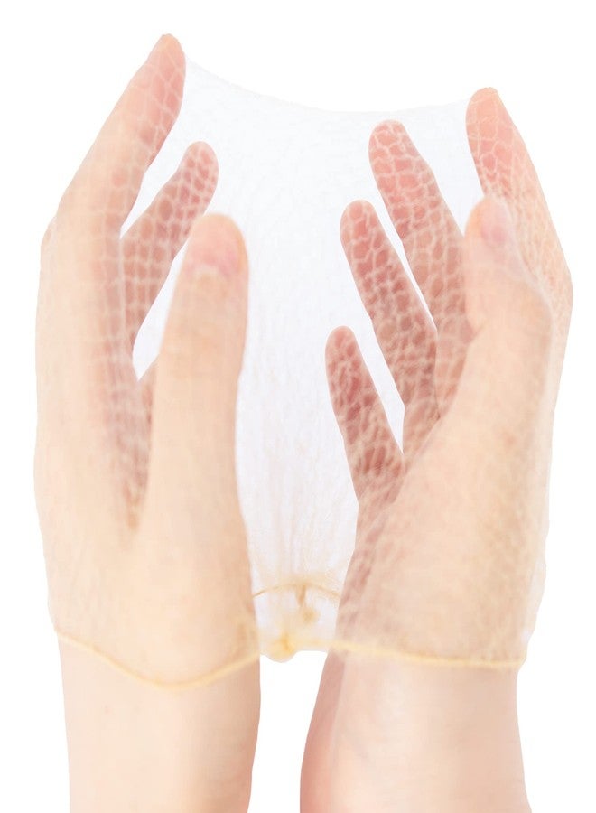 Askuang 20PCS of Blonde Hair Net Invisible Elastic Edge Mesh Stretchable Hair Nets for Women Girls Ballet Bun Food Service Sleeping Individual Package Hairnet 20" (50 cm) Blonde - Image 2