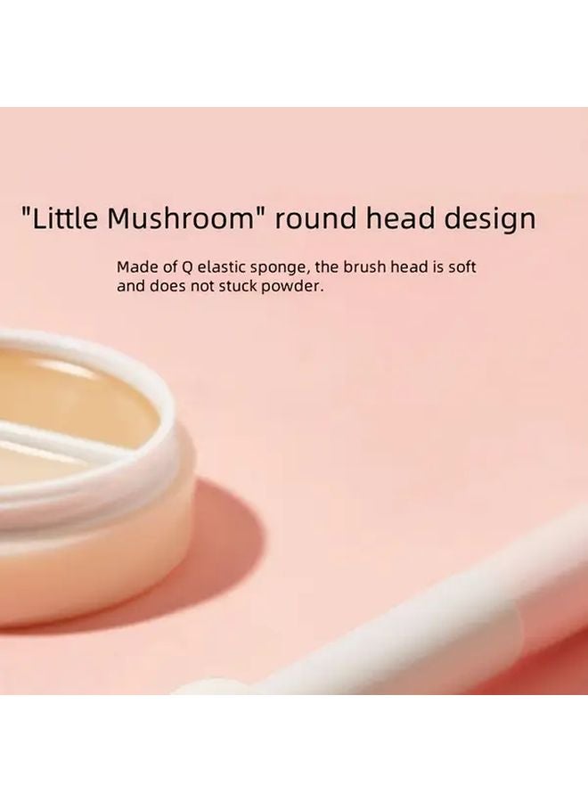 فرشاة كونسيلر صغيرة للفطر ذات استخدام مزدوج للرطب والجاف لتصحيح الهالات السوداء تحت العين - Image 2