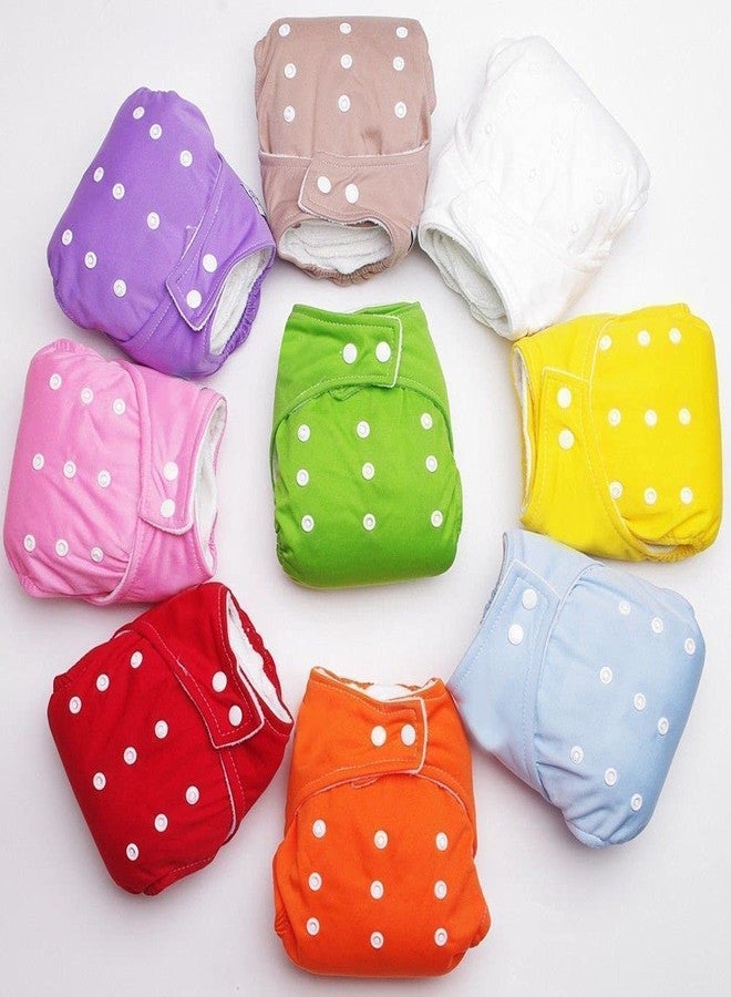 Heights Baby Diapers Adjustable Reusable Baby Kids Boy Girls Washable Cloth Diaper Nappies Pack 6 Without Insert Pads, One Size - Image 2