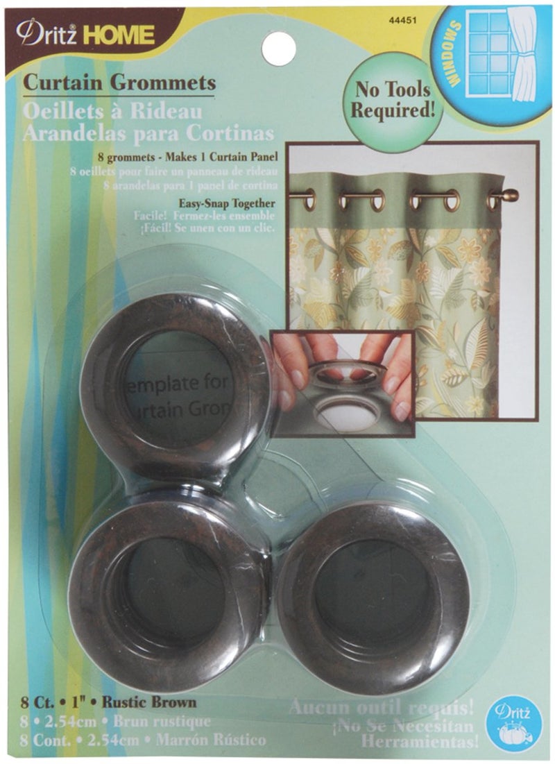 Dritz Dritz 1 Brown Curtain Grommets 8 Count