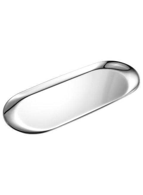 Stainless Steel Decorative Tray, 9 Inch Long, Kitchen, dessert plates before meals,Jewelry Dish Cosmetics Organizer Bathroom Clutter Serving Platter Small Storage Tray, Oval, SilverStainless Steel Decorative Tray, 9 Inch Long, Jewelry Dish Cosmetics Organizer Bathroom Clutter Serving Platter Small Storage Tray, Oval, Silver
