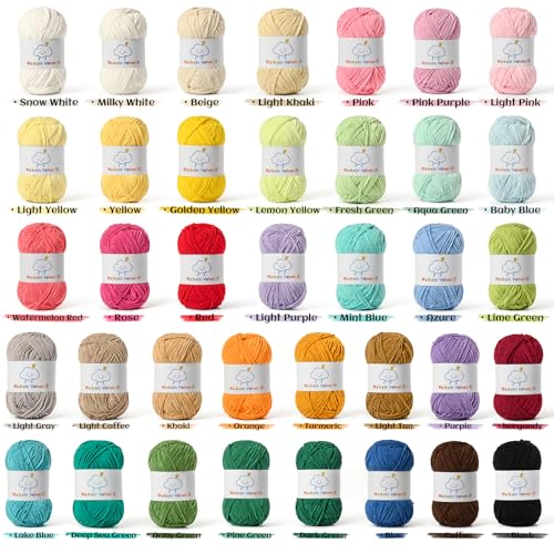 Waikxin Fluffy Chenille Yarn for Crocheting，Baby Yarn for Crocheting Soft，50g/1.76oz Velvet Amigurumi Yarn ，Fingering Weight Yarns for Crocheting Baby Blankets、DIY Craft.(Light Yellow) - Image 3