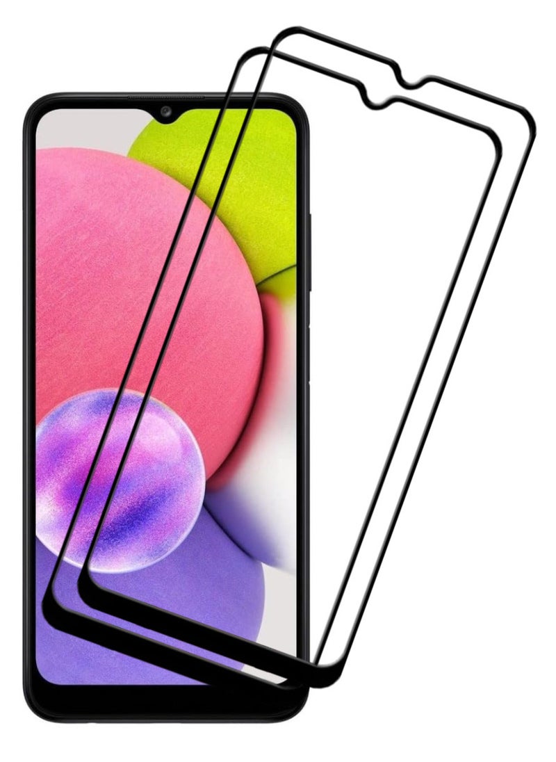 ACLIX 2 Pieces Antistatic ESD Dustproof Premium Quality High Definition Tempered Glass Screen Protector Designed For Samsung Galaxy A03s - Image 1