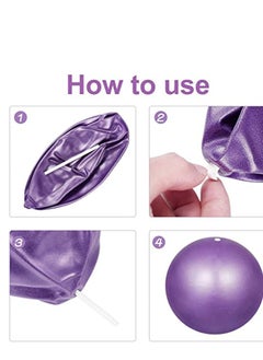 KASTWAVE Mini Pilates Ball Yoga Small Exercise Ball Core Fitness Bender Yoga Stability Barre Training Physical Therapy Anti-Slip Swiss Ball Gym Home  - Image 5