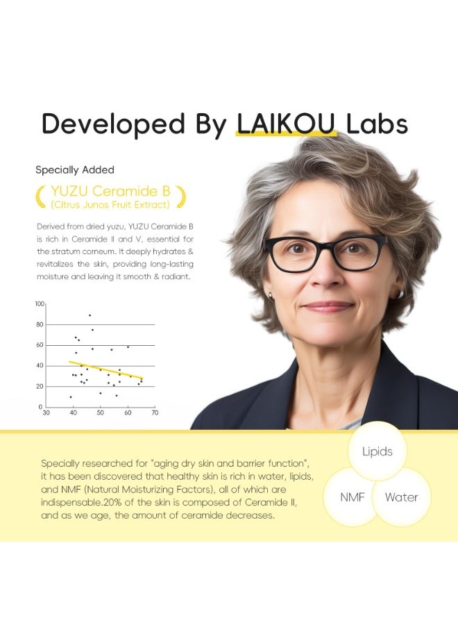 لايكو مجموعة العناية بالبشرة يوزو راديانس من لايكو - مجموعة للعناية بالبشرة من 5 قطع للرجال والنساء، تتضمن منظفًا، وتونر، ومصلًا، وكريمًا للعينين، ومرطبًا لبشرة متوهجة - Image 3