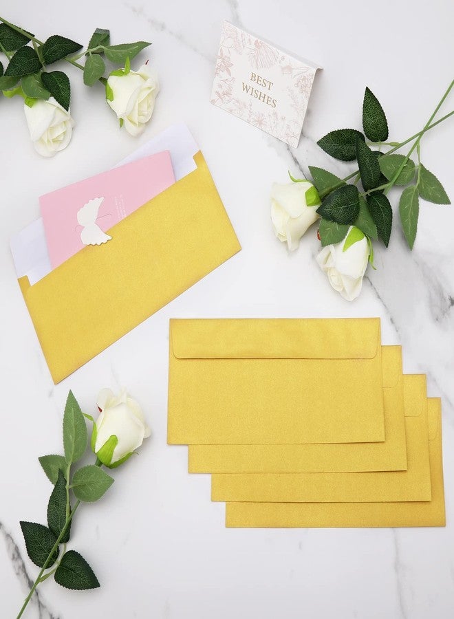 Keketer 100 Pack Gold Metallic #10 Business Envelopes 4-1/8 x 9-1/2 in Square Flap Mailing Envelopes for Office, Business Letterhead, Invoices, Personal Mailing, Letters, Unique Invitations & Announcements - Image 4