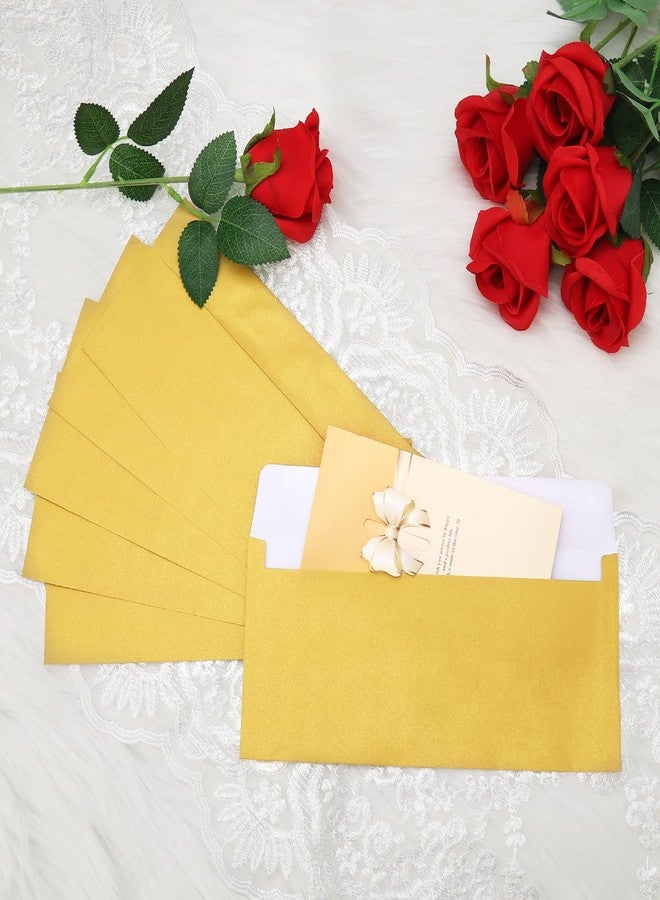 Keketer 100 Pack Gold Metallic #10 Business Envelopes 4-1/8 x 9-1/2 in Square Flap Mailing Envelopes for Office, Business Letterhead, Invoices, Personal Mailing, Letters, Unique Invitations & Announcements - Image 2