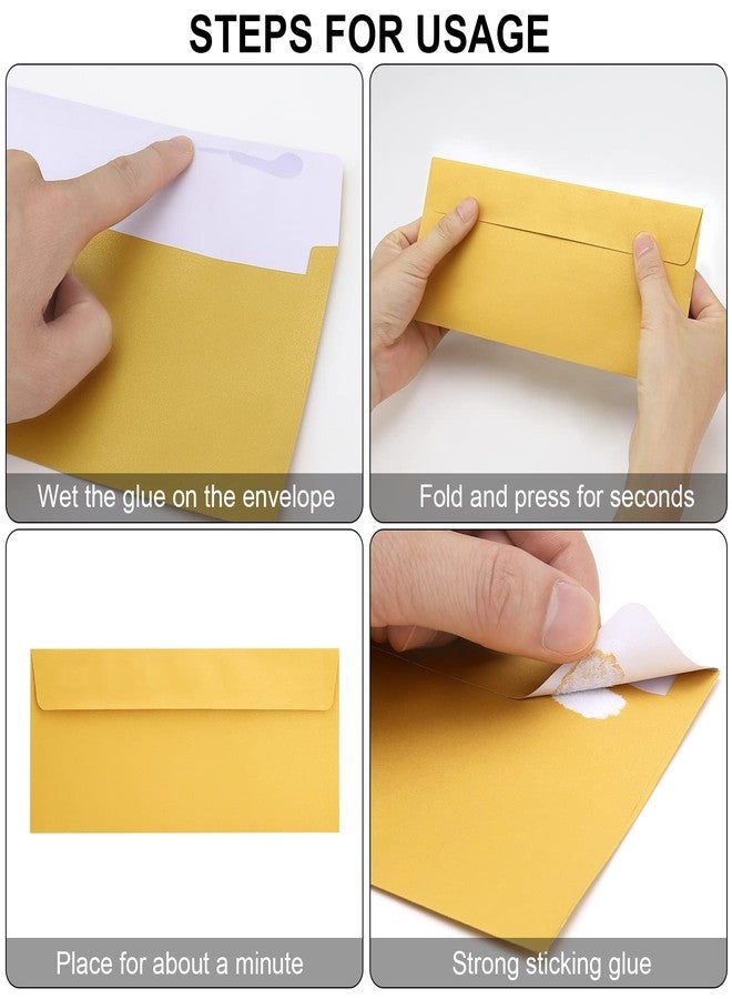 Keketer 100 Pack Gold Metallic #10 Business Envelopes 4-1/8 x 9-1/2 in Square Flap Mailing Envelopes for Office, Business Letterhead, Invoices, Personal Mailing, Letters, Unique Invitations & Announcements - Image 3