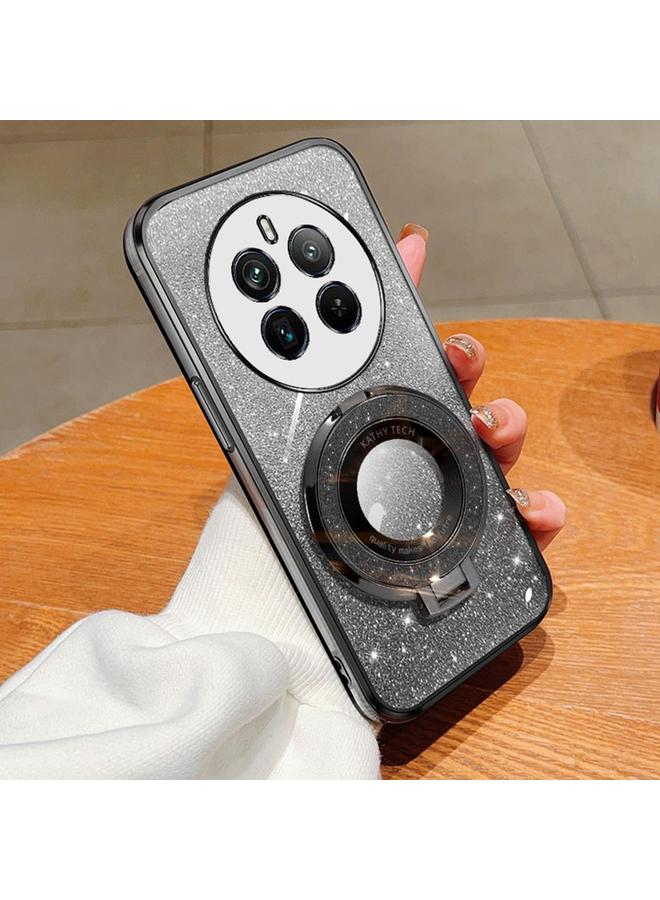 اس-توب جراب لهاتف Realme 12 Pro+، جراب دائري من مادة TPU بحامل لامع متدرج مطلي - Image 1