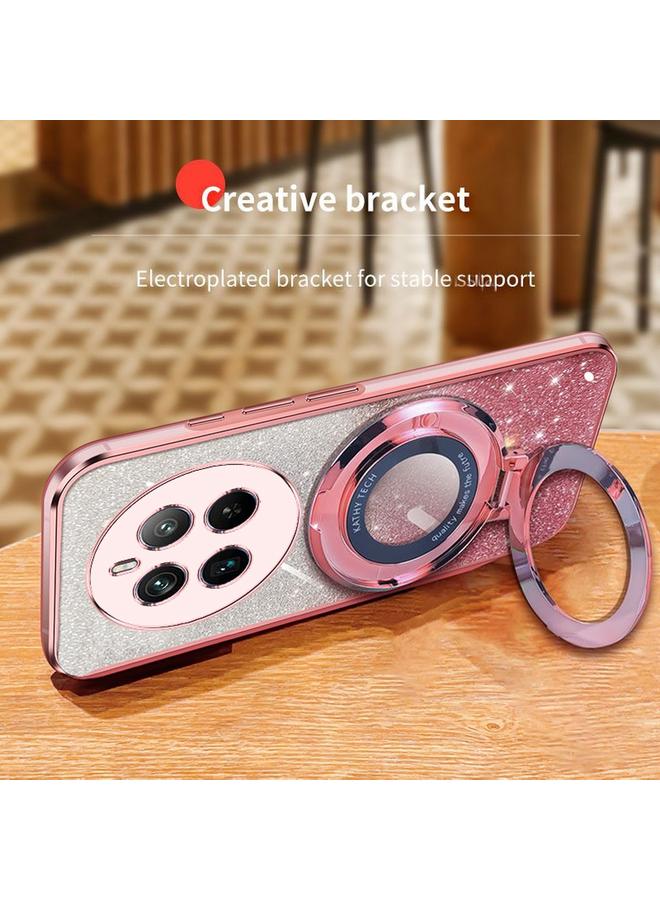 اس-توب جراب لهاتف Realme 12 Pro+، جراب دائري من مادة TPU بحامل لامع متدرج مطلي - Image 5