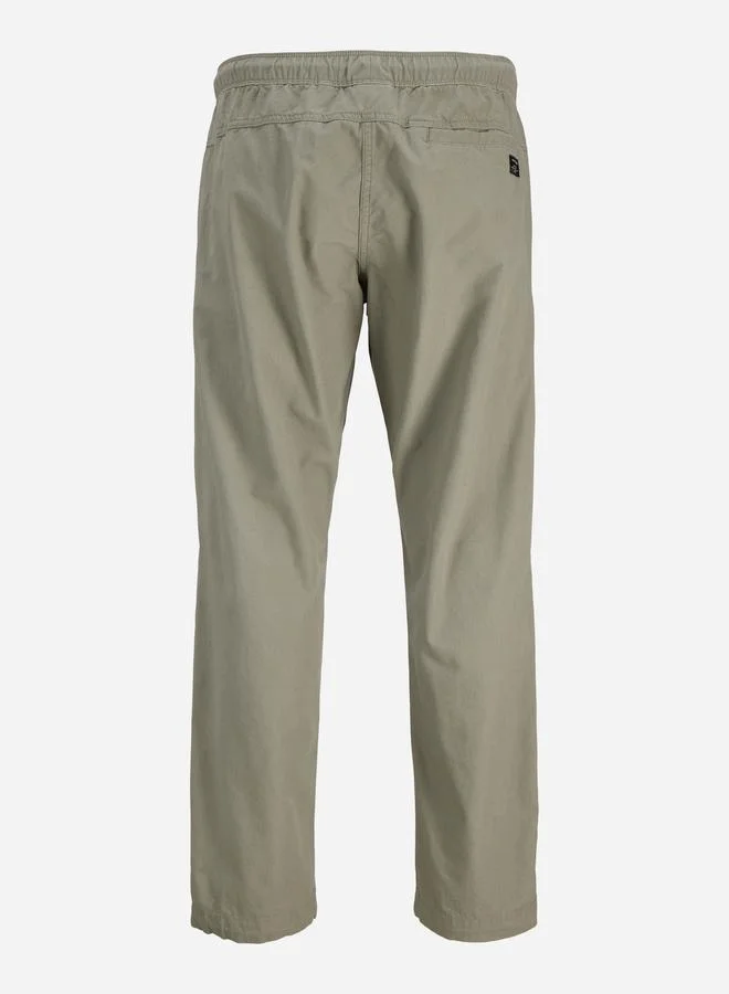 JACK & JONES Grey Straight Leg Drawstring Joggers