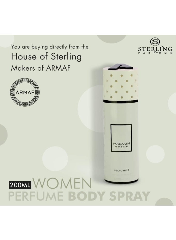Armaf MAGNUM PERFUME PEARL RIVER SPRAY 200ML MAGNUM PERAL - Image 1