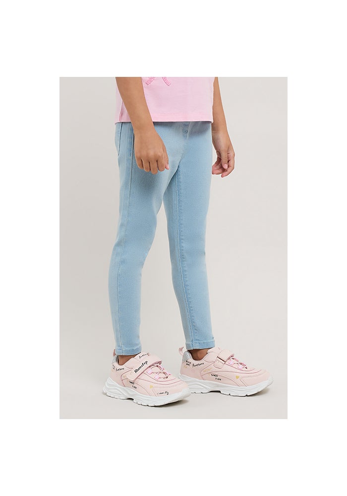 R&B Faded Jeggings with Elastic Waist - Image 4