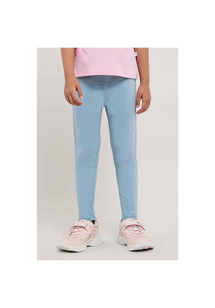 R&B Faded Jeggings with Elastic Waist - Image 1