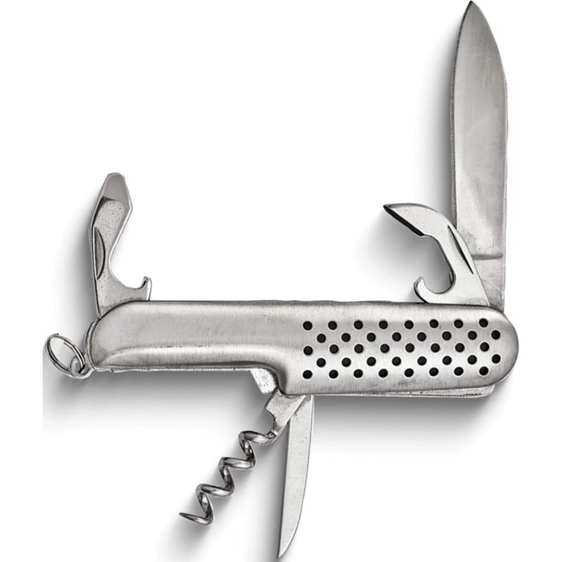 Compact 5-in-1 Pocket Knife – Stainless Steel Multi-Function Tool with Screwdriver, Bottle Opener, Can Opener & File – Durable, Lightweight for Camping, Travel, Survival, Everyday Carry - Image 1
