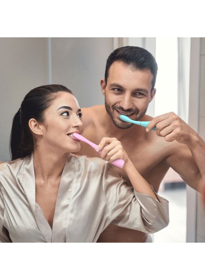 فوريو فرشاة الأسنان الكهربائية فوريو إيسا 4 برأس هجين ثوري أزرق قطبي، وحدة واحدة - Image 4