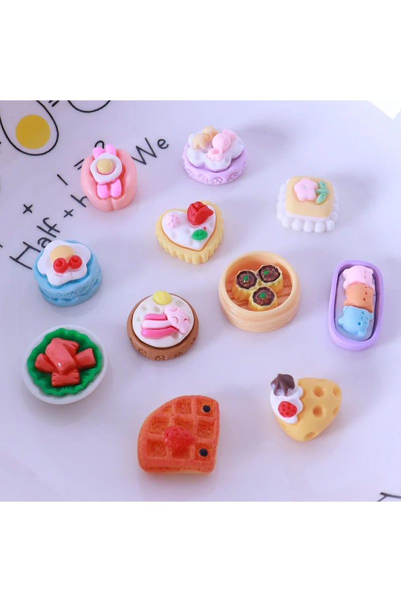 إيروريكس 10 قطع - 10-20 قطعة من طعام بيت الدمى المصغر، سوبر ماركت صغير، وجبات خفيفة، ملحقات مطبخ الدمى - Image 4