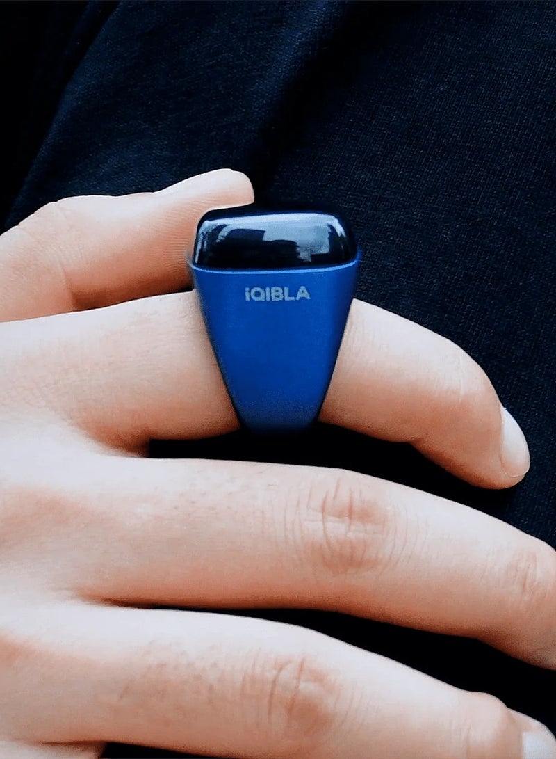 iQIBLA Digital Counter Tasbeeh, IQIBLA SMART SMART Zikr Ring Noor 20mm Blue, World's first Muslim, IQIBLA SMART SMART Zikr Ring - Image 3
