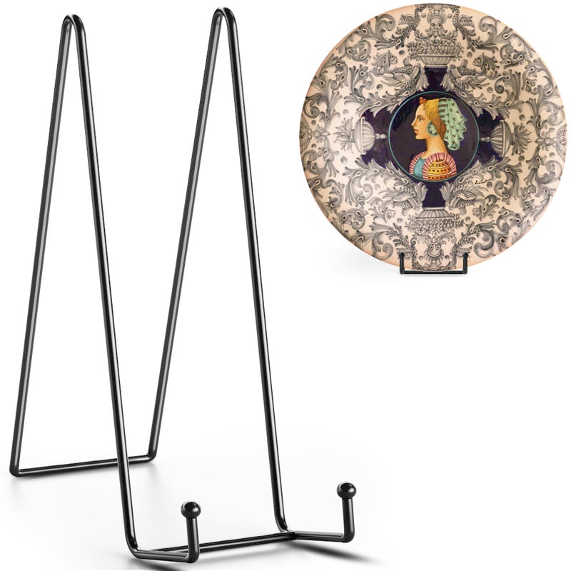 TRLife TR-LIFE 16 Inch Heavy Duty Plate Stand (4 Pack) - Metal Display Easel for Large Plates, Picture Frames, Signs, Posters, and Decorative Platters - Image 1