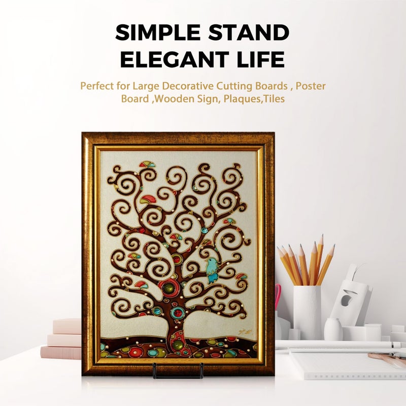 TRLife TR-LIFE 16 Inch Heavy Duty Plate Stand (4 Pack) - Metal Display Easel for Large Plates, Picture Frames, Signs, Posters, and Decorative Platters - Image 5